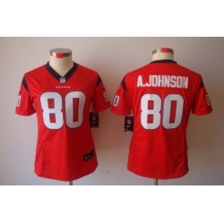 Women Nike Houston Texans #80 A.johnson Red [Women's NIKE LIMITED Jersey]