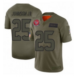 Womens Houston Texans 25 Duke Johnson Jr Limited Camo 2019 Salute to Service Football Jersey