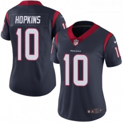 Womens Nike Houston Texans 10 DeAndre Hopkins Limited Navy Blue Team Color Vapor Untouchable NFL Jersey