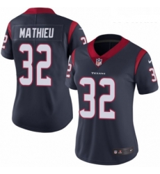 Womens Nike Houston Texans 32 Tyrann Mathieu Navy Blue Team Color Vapor Untouchable Elite Player NFL Jersey