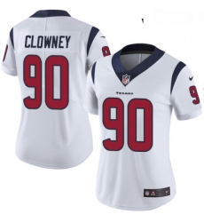 Womens Nike Houston Texans 90 Jadeveon Clowney Limited White Vapor Untouchable NFL Jersey