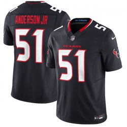 Youth Houston Texans 51 Will Anderson Jr  Navy 2024 Vapor F U S E  Limited Stitched Football Jersey