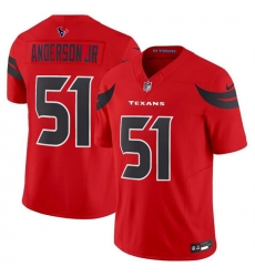 Youth Houston Texans 51 Will Anderson Jr  Red 2024 Alternate F U S E Vapor Stitched Football Jersey