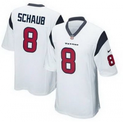 Youth Houston Texans 8# Matt Schaub Game White Jersey