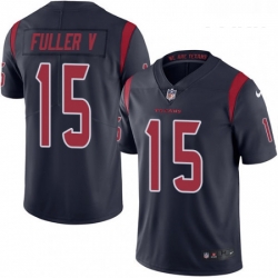 Youth Nike Houston Texans 15 Will Fuller V Elite Navy Blue Rush Vapor Untouchable NFL Jersey