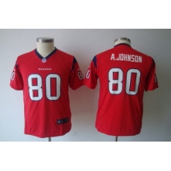 Youth Nike Houston Texans #80 Andre Johnson Red Jerseys