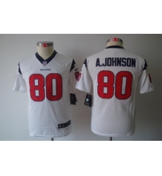 Youth Nike Houston Texans #80 Andre Johnson White Color Limited Jerseys