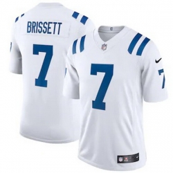 Indianapolis Colts 7 Jacoby Brissett Men Nike White 2020 Vapor Limited Jersey