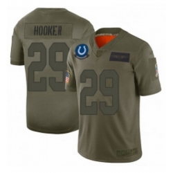 Men Indianapolis Colts 29 Malik Hooker Limited Camo 2019 Salute to Service Football Jersey