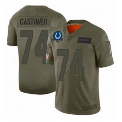 Men Indianapolis Colts 74 Anthony Castonzo Limited Camo 2019 Salute to Service Football Jersey