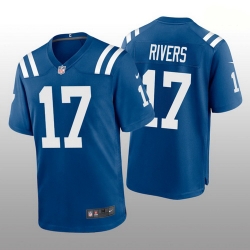 Men Nike Indianapolis Colts 17 Philip Rivers Blue Vapor Limited Stitched NFL Jersey