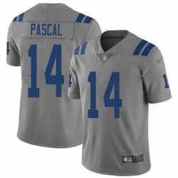 Men Zach Pascal Limited Jersey 14 Football Indianapolis Colts Gray Inverted Legend