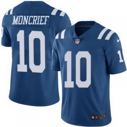 Nike Colts #10 Donte Moncrief Royal Blue Mens Stitched NFL Limited Rush Jersey