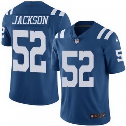 Nike Colts #52 D 27Qwell Jackson Royal Blue Mens Stitched NFL Limited Rush Jersey