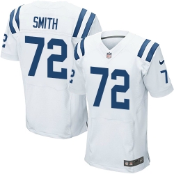 Nike Colts #72 Braden Smith White Mens Stitched NFL Elite Jersey