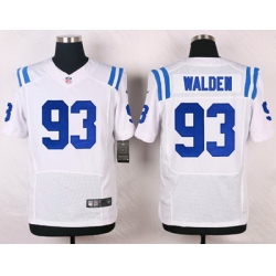 Nike Colts #93 Erik Walden White Mens Stitched NFL Elite Jersey