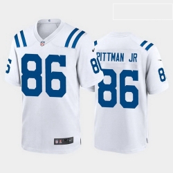 men mike pittman jr. indianapolis colts white game jersey