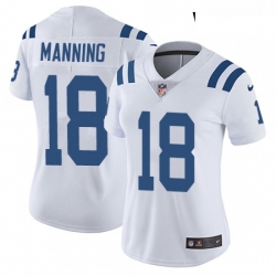 Womens Nike Indianapolis Colts 18 Peyton Manning White Vapor Untouchable Limited Player NFL Jersey