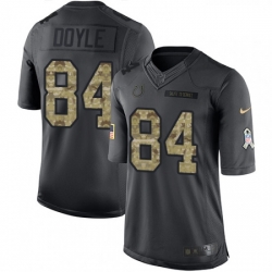 Youth Nike Indianapolis Colts 84 Jack Doyle Limited Black 2016 Salute to Service NFL Jersey