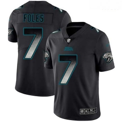 Jaguars 7 Nick Foles Black Men Stitched Football Vapor Untouchable Limited Smoke Fashion Jersey