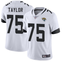 Jaguars 75 Jawaan Taylor White Men Stitched Football Vapor Untouchable Limited Jersey