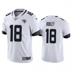 Men Jacksonville Jaguars 18 Calvin Ridley White Vapor Untouchable Limited Stitched Jersey