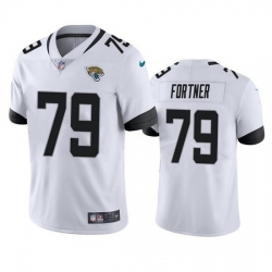 Men Jacksonville Jaguars 79 Luke Fortner White Vapor Untouchable Limited Stitched Jersey