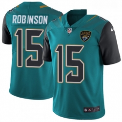 Men Nike Jacksonville Jaguars 15 Allen Robinson Teal Green Team Color Vapor Untouchable Limited Player NFL Jersey