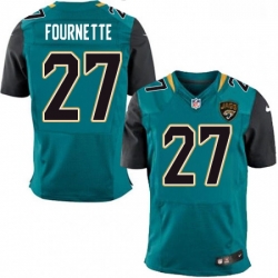 Men Nike Jacksonville Jaguars 27 Leonard Fournette Teal Green Team Color Vapor Untouchable Elite Player NFL Jersey