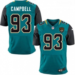 Men Nike Jacksonville Jaguars 93 Calais Campbell Teal Green Team Color Vapor Untouchable Elite Player NFL Jersey