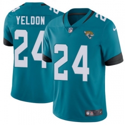 Nike Jaguars #24 T J Yeldon Teal Green Team Color Mens Stitched NFL Vapor Untouchable Limited Jersey