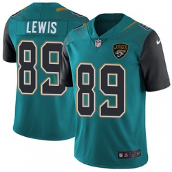 Nike Jaguars #89 Marcedes Lewis Teal Green Team Color Mens Stitched NFL Vapor Untouchable Limited Jersey