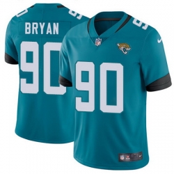 Nike Jaguars #90 Taven Bryan Teal Green Team Color Mens Stitched NFL Vapor Untouchable Limited Jersey