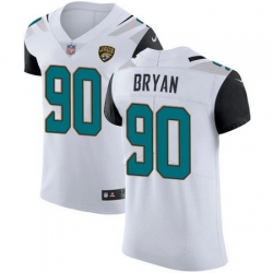 Nike Jaguars #90 Taven Bryan White Mens Stitched NFL Vapor Untouchable Elite Jersey