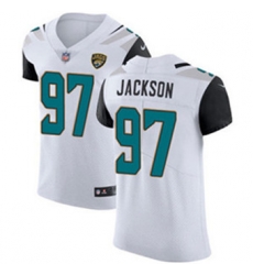 Nike Jaguars #97 Malik Jackson White Mens Stitched NFL Vapor Untouchable Elite Jersey