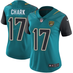 Nike Jaguars #17 DJ Chark Teal Green Team Color Womens Stitched NFL Vapor Untouchable Limited Jersey