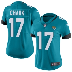 Nike Jaguars #17 DJ Chark Teal Green Team Color Womens Stitched NFL Vapor Untouchable Limited Jersey