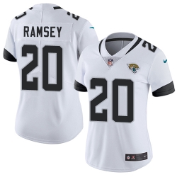 Nike Jaguars #20 Jalen Ramsey White Womens Stitched NFL Vapor Untouchable Limited Jersey