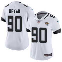 Nike Jaguars #90 Taven Bryan White Womens Stitched NFL Vapor Untouchable Limited Jersey