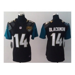 Nike Women Jacksonville Jaguars #14 Justin Blackmon Black Jerseys(NEW)