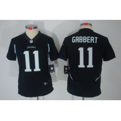 Women Nike Jacksonville Jaguars 11# Blaine Gabbert Black(Women Limited Jerseys)