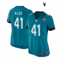 Womens Jacksonville Jaguars 41 Josh Allen Game White Football Jersey