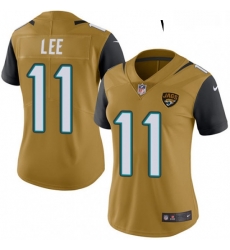 Womens Nike Jacksonville Jaguars 11 Marqise Lee Limited Gold Rush Vapor Untouchable NFL Jersey