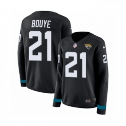 Womens Nike Jacksonville Jaguars 21 AJ Bouye Limited Black Therma Long Sleeve NFL Jersey