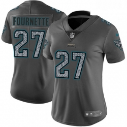 Womens Nike Jacksonville Jaguars 27 Leonard Fournette Gray Static Vapor Untouchable Limited NFL Jersey