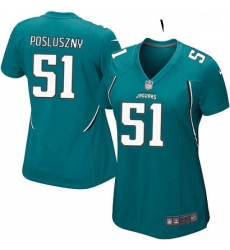 Womens Nike Jacksonville Jaguars 51 Paul Posluszny Game Teal Green Team Color NFL Jersey