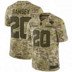 Youth Nike Jacksonville Jaguars 20 Jalen Ramsey Limited Camo 2018 Salute to Service NFL Jersey