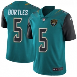 Youth Nike Jacksonville Jaguars 5 Blake Bortles Teal Green Team Color Vapor Untouchable Limited Player NFL Jersey