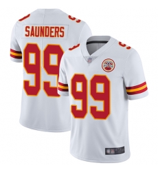 Chiefs 99 Khalen Saunders White Men Stitched Football Vapor Untouchable Limited Jersey