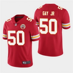 Men Chiefs 50 Willie Gay Jr  Red Vapor Limited Jersey